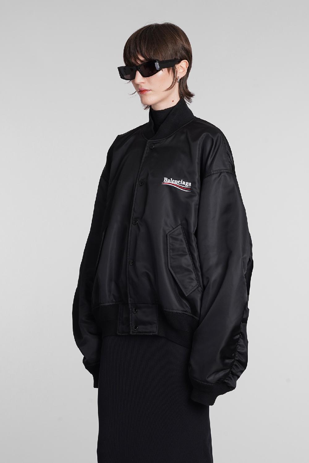 Deliberti Balenciaga Bomber in poliammide nera cod. 398345 - Deliberti The Luxury Shopping Discount Store per i nuovi prodotti