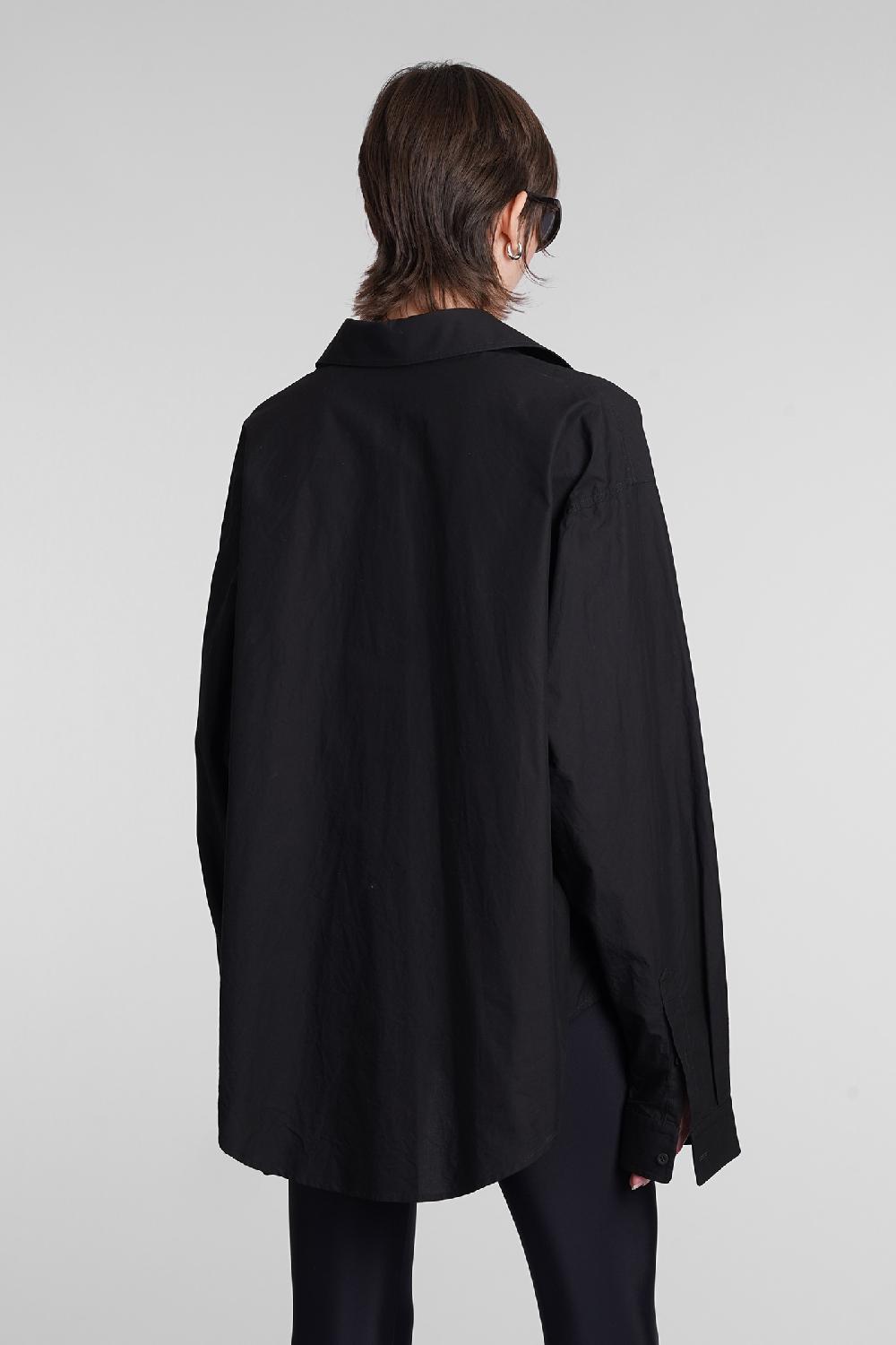 Deliberti Balenciaga Blusa in cotone nero cod. 398321 - Deliberti The Luxury Shopping Soddisfazione Garantita