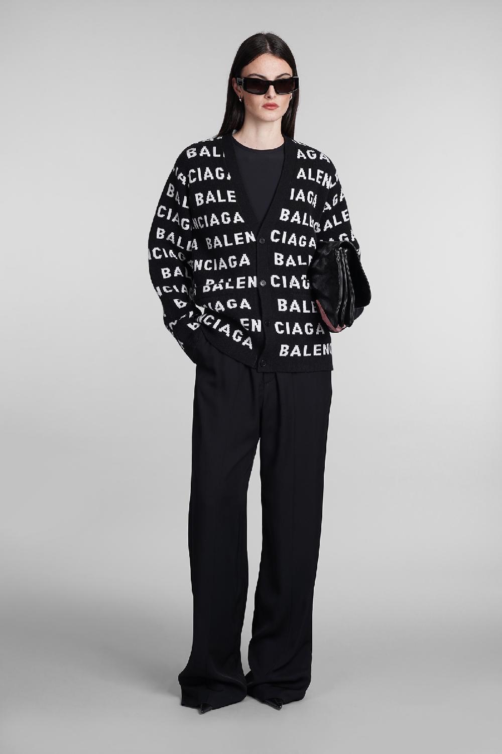 Deliberti Balenciaga Cardigan in lana nera cod. 393403 - Deliberti The Luxury Shopping Qualità Garantita
