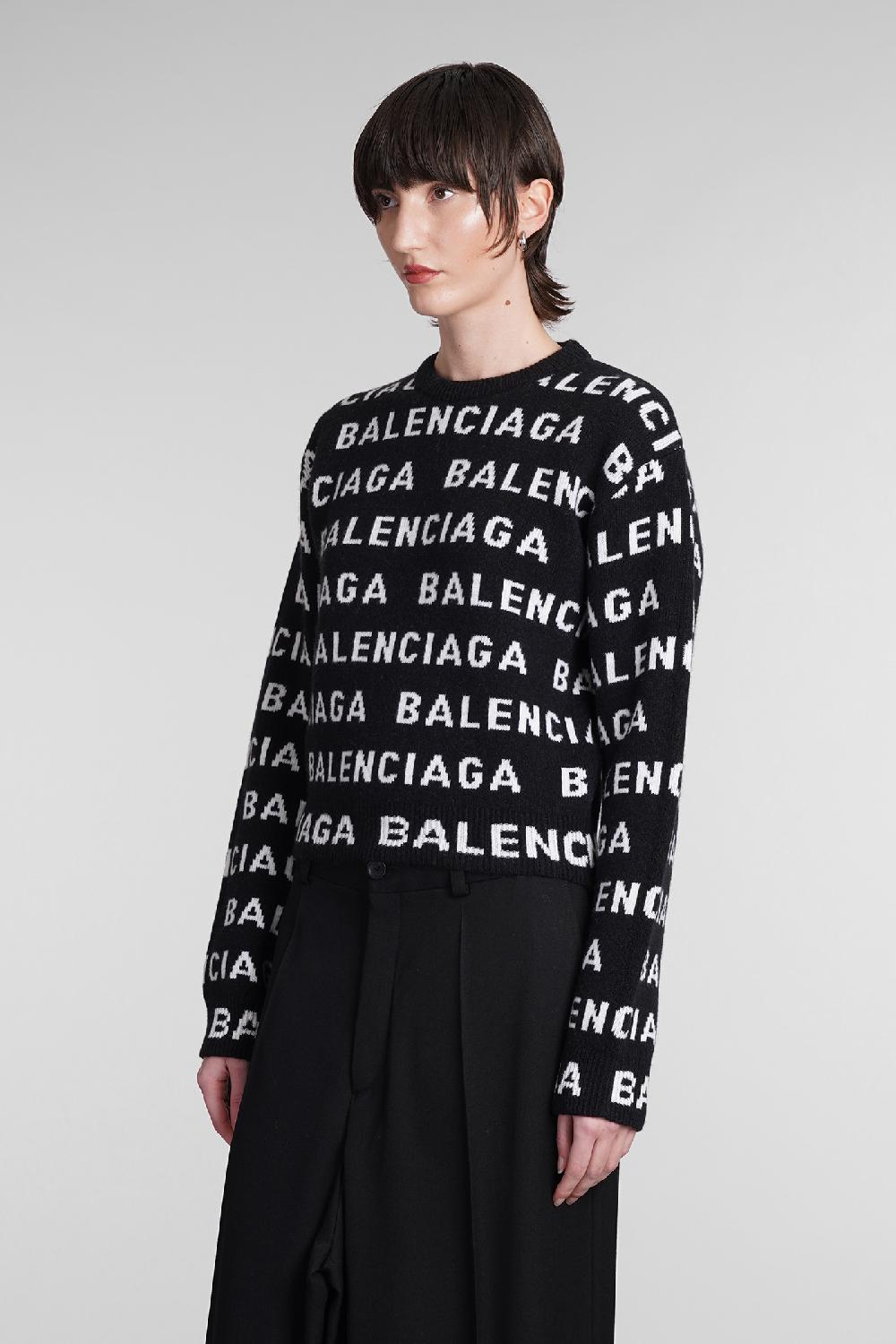 Deliberti Balenciaga Maglia in lana nera cod. 393401 - Deliberti The Luxury Shopping Negozi Online