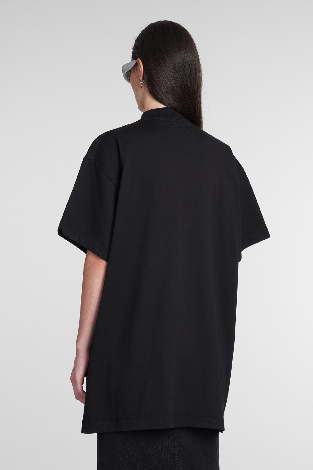 Deliberti Balenciaga T-shirt in cotone nero cod. 386203 - Deliberti The Luxury Shopping Promozione Limitata