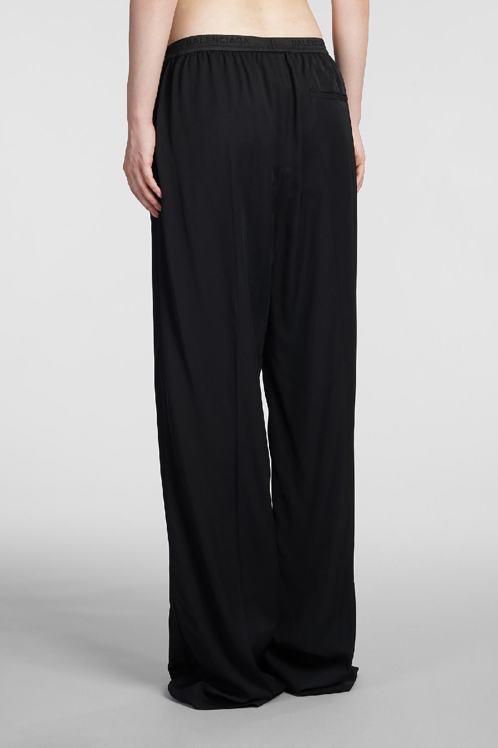 Deliberti Balenciaga Pantalone in viscosa nera cod. 383719 - Deliberti The Luxury Shopping Fino Al -60%