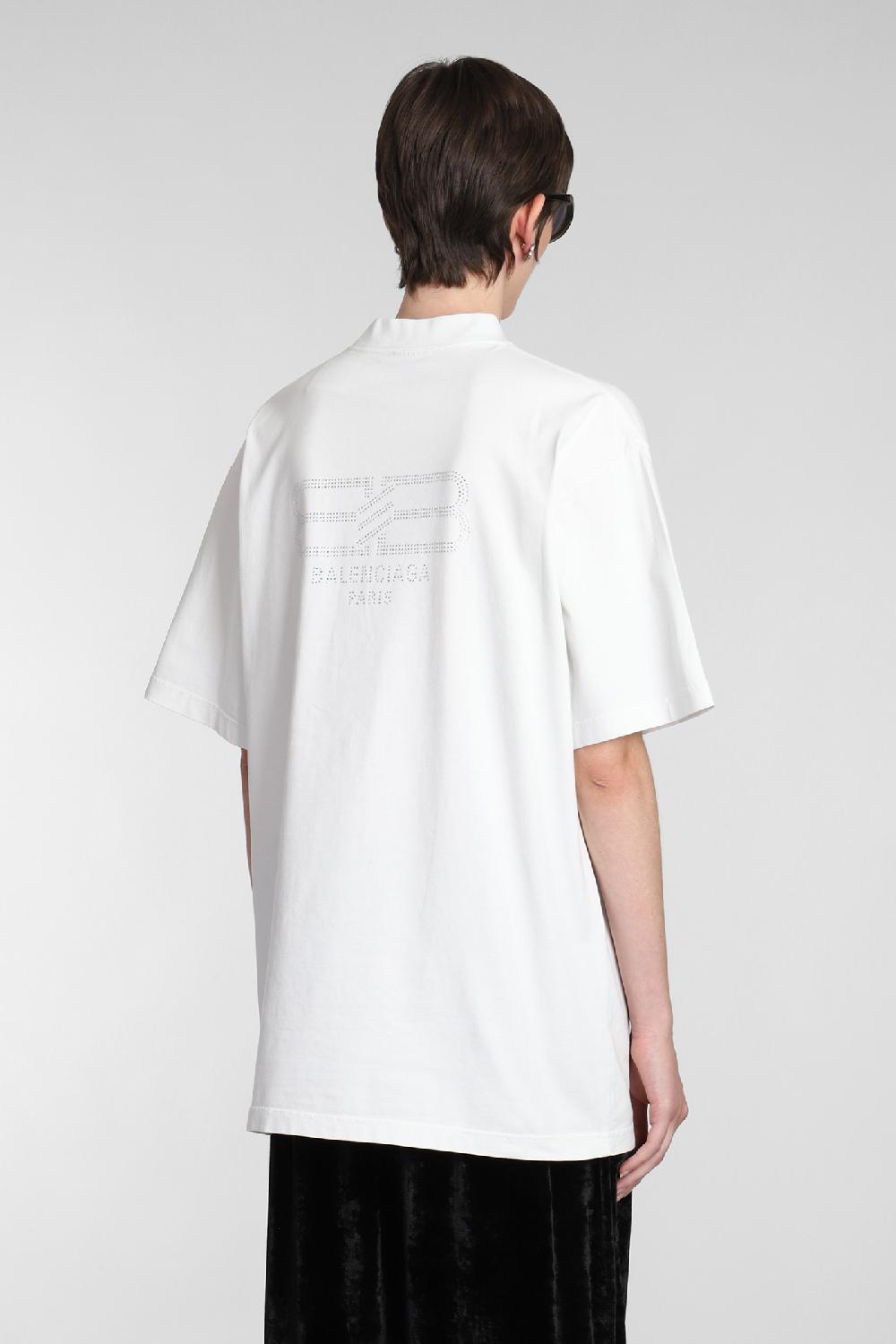 Deliberti Balenciaga T-shirt in cotone bianco cod. 381735 - Deliberti The Luxury Shopping Affare Del Giorno