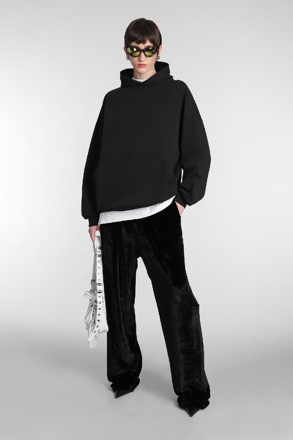 Deliberti Balenciaga Felpa in cotone nero cod. 381740 - Deliberti The Luxury Shopping Sottocosto