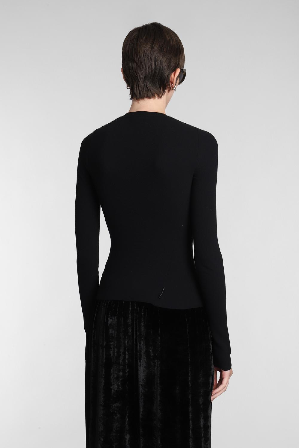 Deliberti Balenciaga Topwear in cotone nero cod. 381741 - Deliberti The Luxury Shopping Convenienza