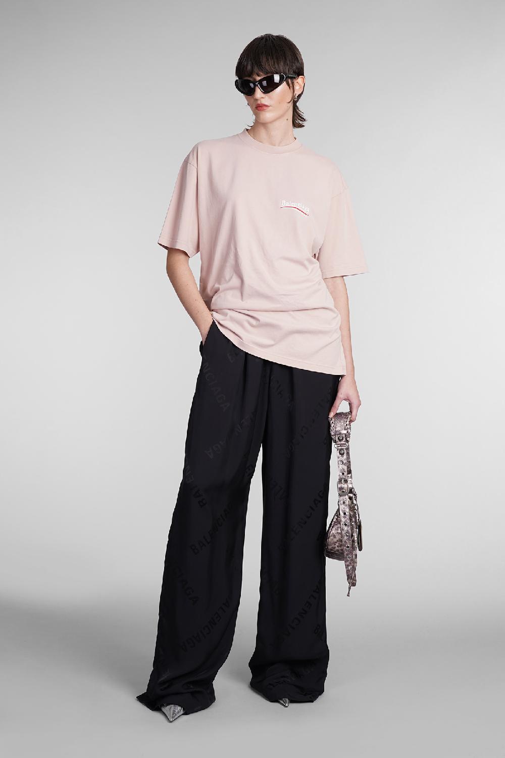 Deliberti Balenciaga T-shirt in cotone rosa cod. 393397 - Deliberti The Luxury Shopping 2025