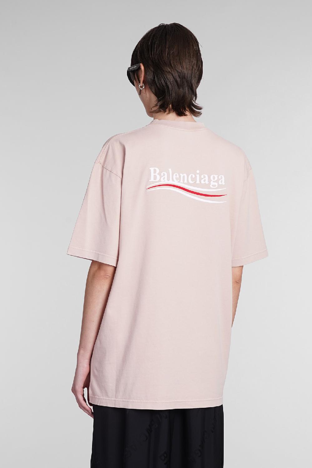 Deliberti Balenciaga T-shirt in cotone rosa cod. 393397 - Deliberti The Luxury Shopping 2025