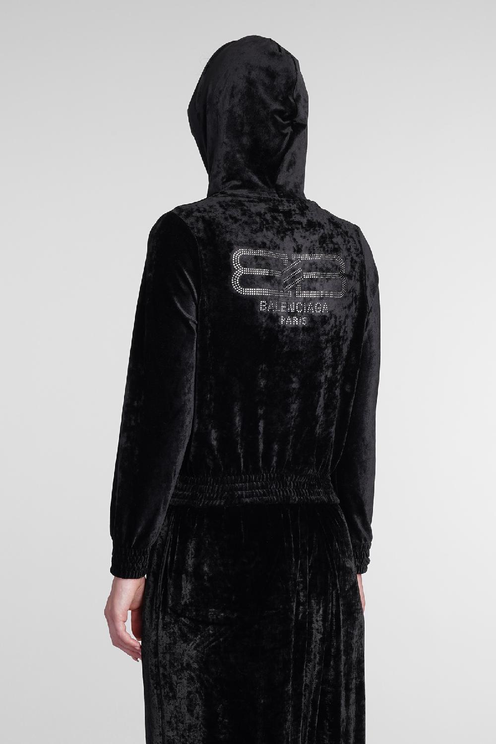 Deliberti Balenciaga Felpa in viscosa nera cod. 386190 - Deliberti The Luxury Shopping Offerta