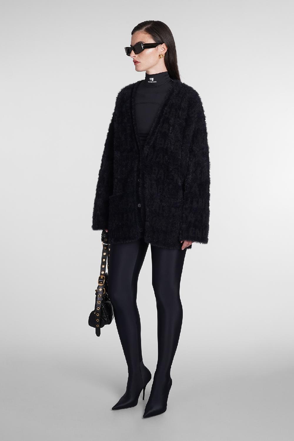 Deliberti Balenciaga Cardigan in lana nera cod. 386194 - Deliberti The Luxury Shopping Economico