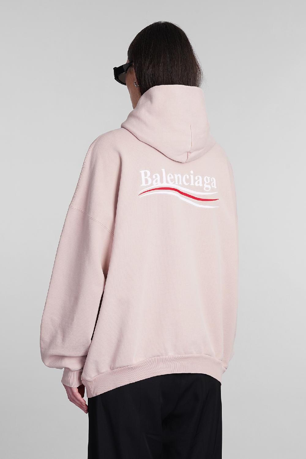 Deliberti Balenciaga Felpa in cotone rosa cod. 393399 - Deliberti The Luxury Shopping In Vendita