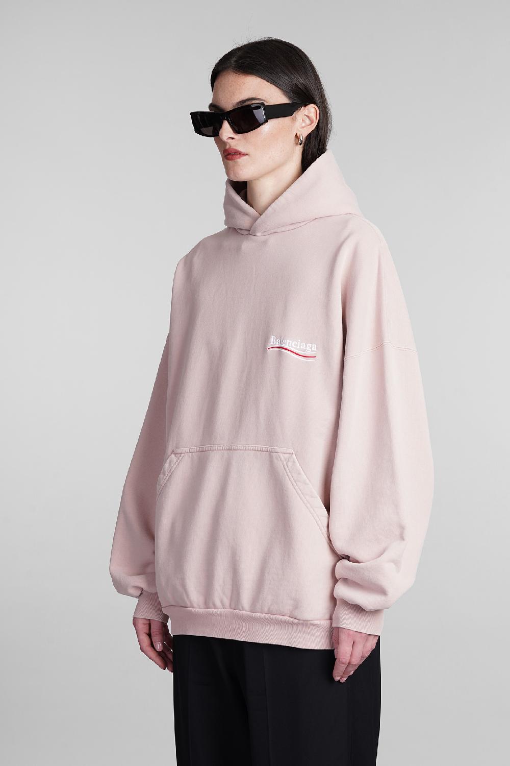 Deliberti Balenciaga Felpa in cotone rosa cod. 393399 - Deliberti The Luxury Shopping In Vendita