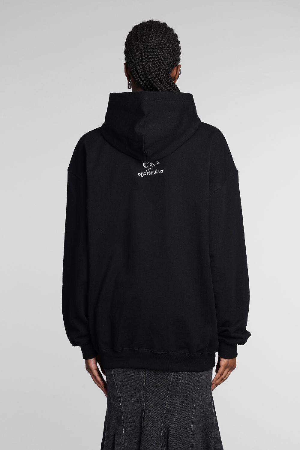 Deliberti Balenciaga Felpa in cotone nero cod. 362932 - Deliberti The Luxury Shopping Saldi