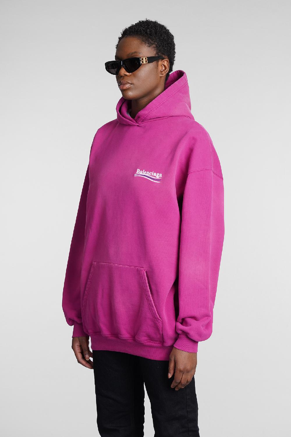 Deliberti Balenciaga Felpa in cotone rosa cod. 354291 - Deliberti The Luxury Shopping Offerte