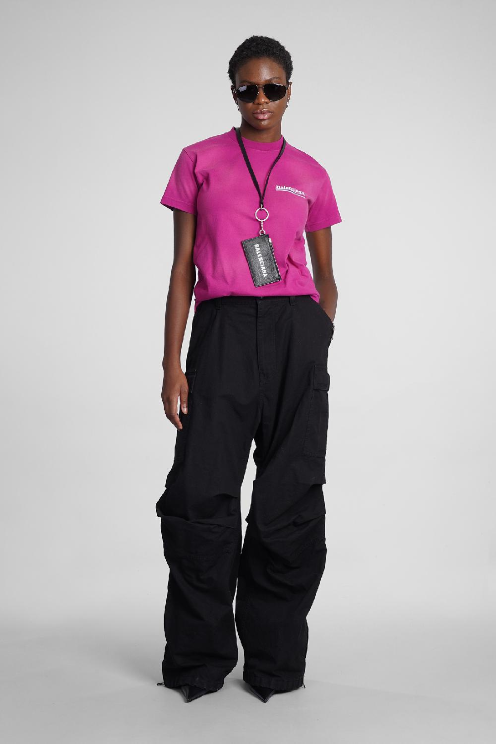 Deliberti Balenciaga T-shirt in cotone rosa cod. 354293 - Deliberti The Luxury Shopping Vendita Calda