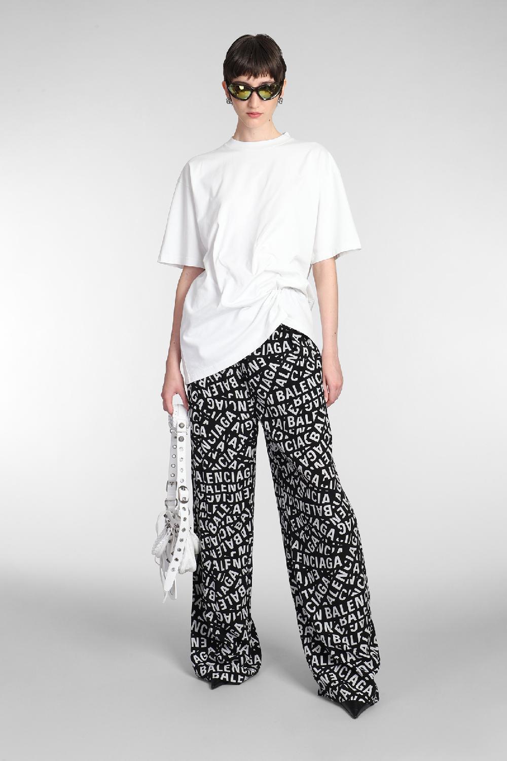 Deliberti Balenciaga T-shirt in cotone bianco cod. 381738 - Deliberti The Luxury Shopping Saldi Di Fabbrica