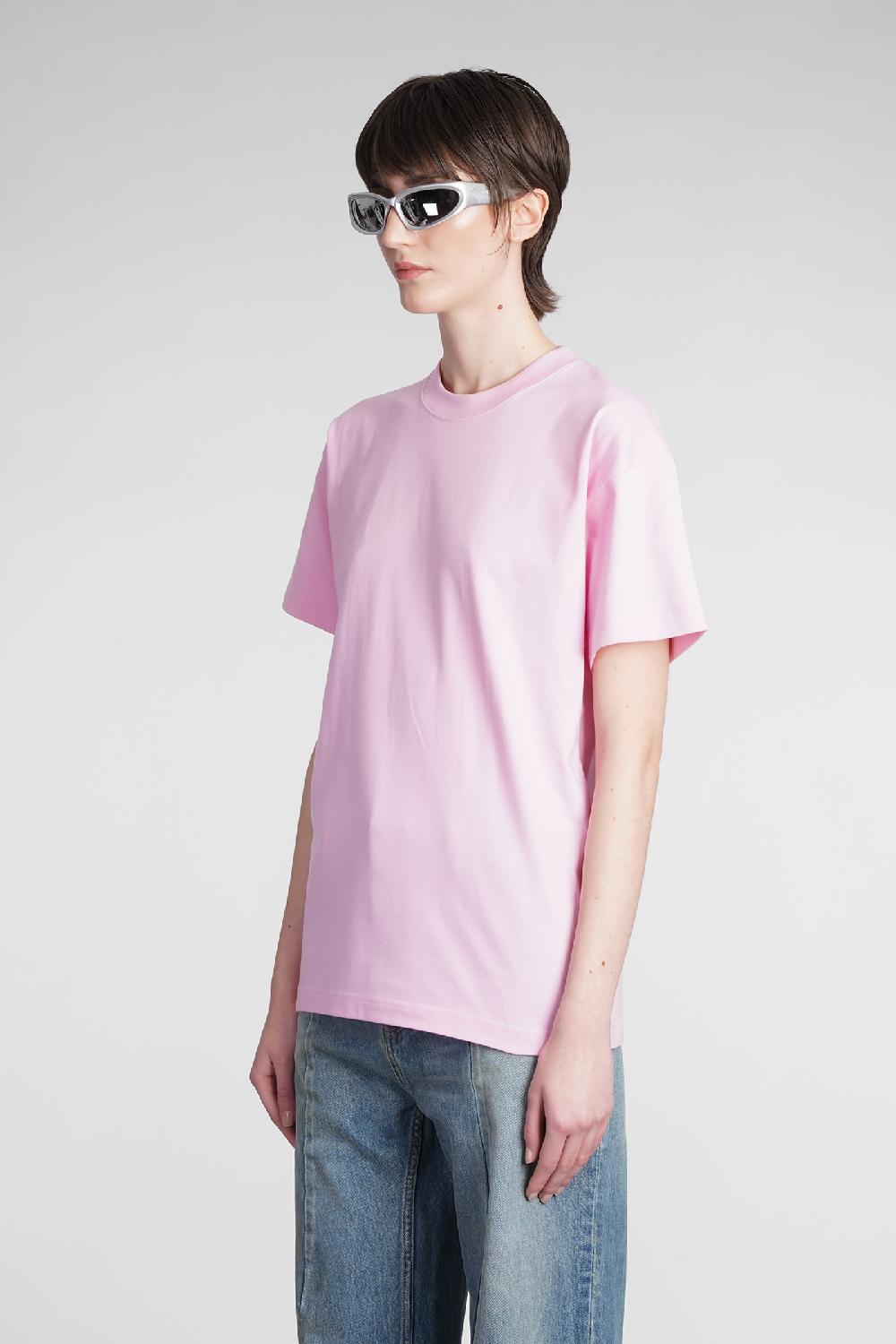 Deliberti Balenciaga T-shirt in cotone rosa cod. 375667 - Deliberti The Luxury Shopping I Più Venduti