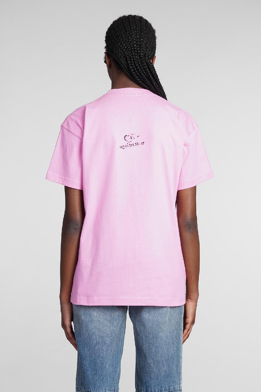 Deliberti Balenciaga T-shirt in cotone rosa cod. 362935 - Deliberti The Luxury Shopping Negozio