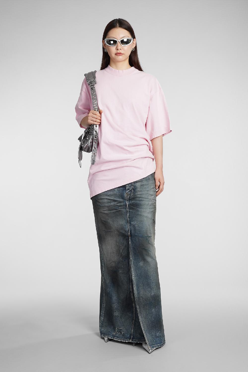 Deliberti Balenciaga T-shirt in cotone rosa cod. 383710 - Deliberti The Luxury Shopping Nuova