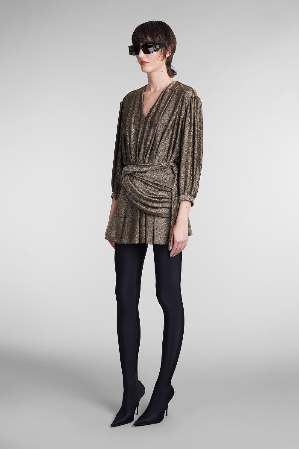 Deliberti Balenciaga Abito in viscosa oro cod. 393393 - Deliberti The Luxury Shopping Italy