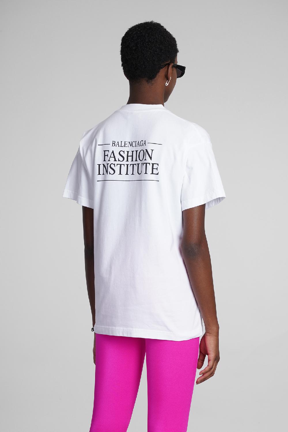 Deliberti Balenciaga T-shirt in cotone bianco cod. 354290 - Deliberti The Luxury Shopping Italia