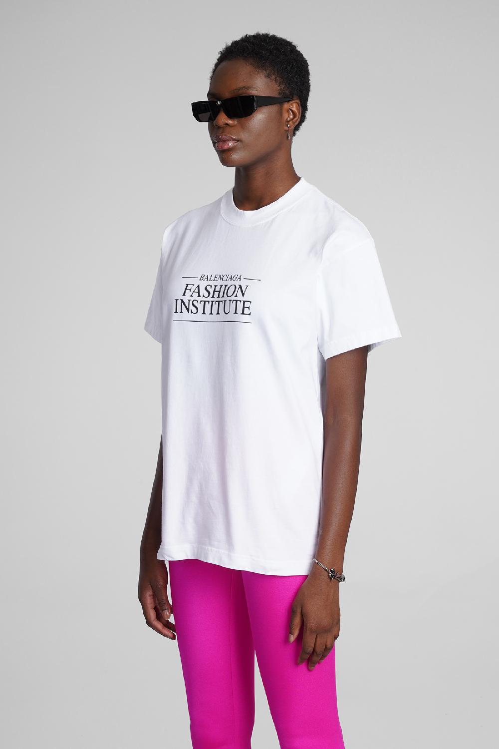 Deliberti Balenciaga T-shirt in cotone bianco cod. 354290 - Deliberti The Luxury Shopping Italia