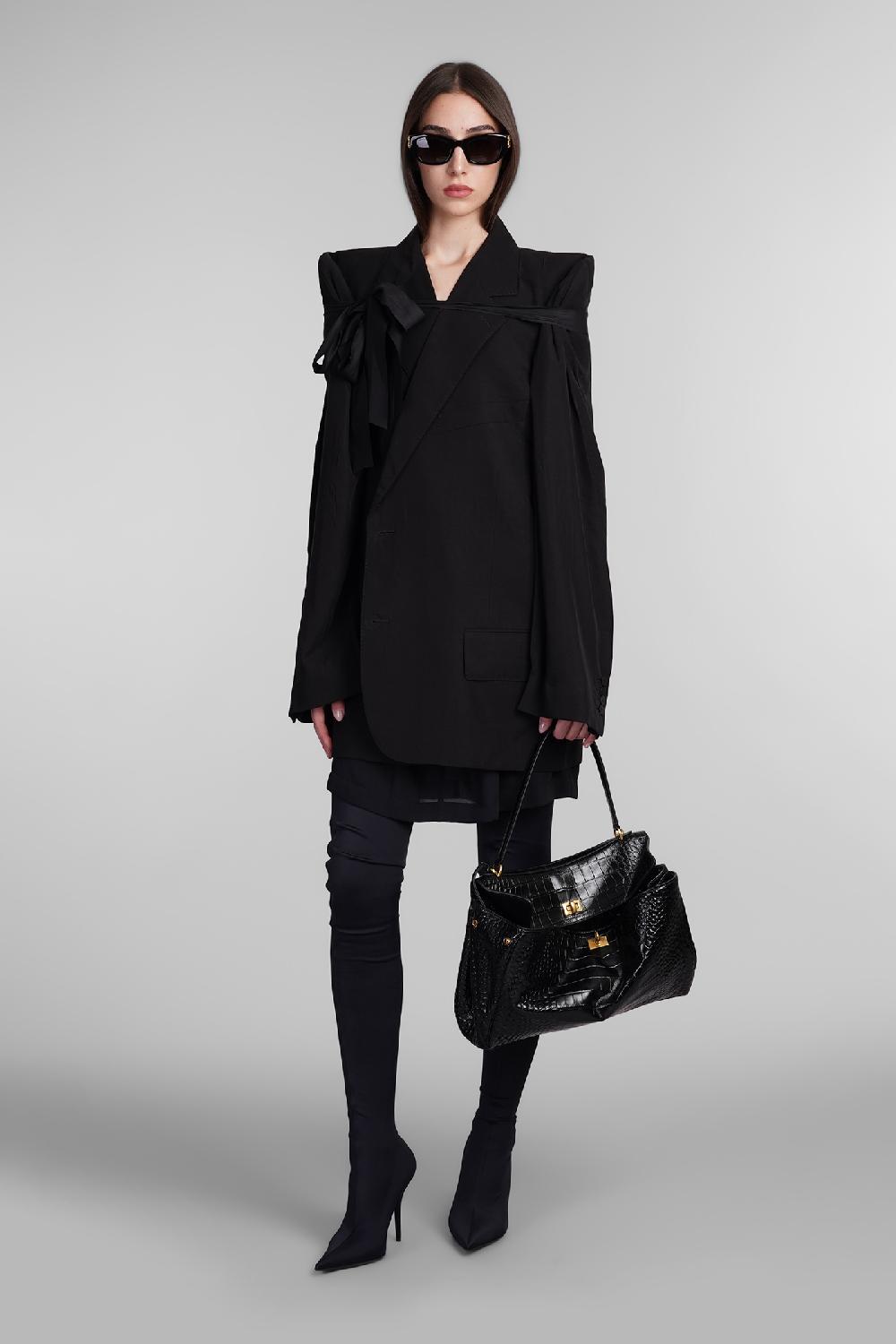 Deliberti Balenciaga Blazer in lyocell nero cod. 406058 - Deliberti The Luxury Shopping Nuovo