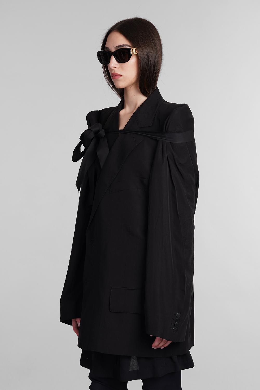 Deliberti Balenciaga Blazer in lyocell nero cod. 406058 - Deliberti The Luxury Shopping Nuovo