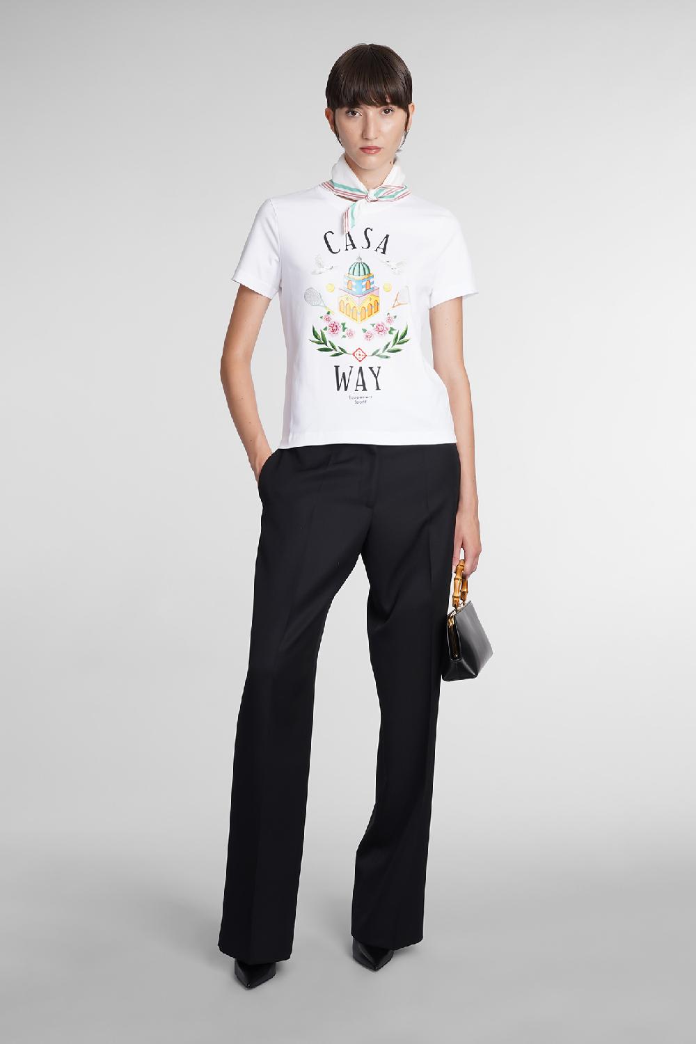 Deliberti Casablanca T-shirt in cotone bianco cod. 384891 - Deliberti The Luxury Shopping Vendita