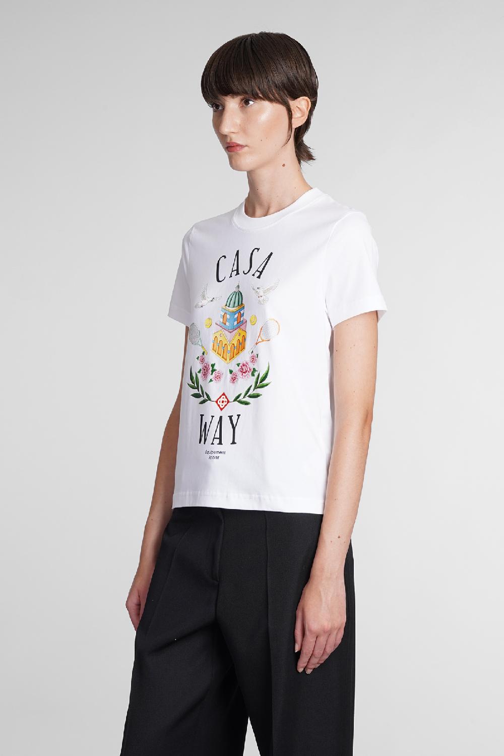 Deliberti Casablanca T-shirt in cotone bianco cod. 384891 - Deliberti The Luxury Shopping Vendita