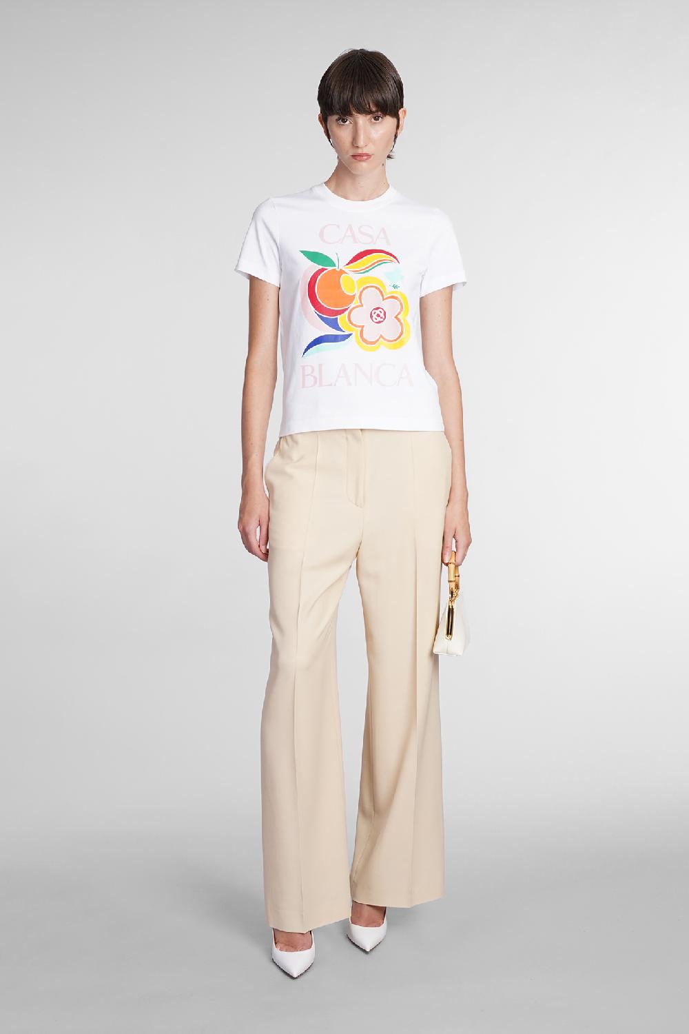 Deliberti Casablanca T-shirt in cotone bianco cod. 384569 - Deliberti The Luxury Shopping Promozione