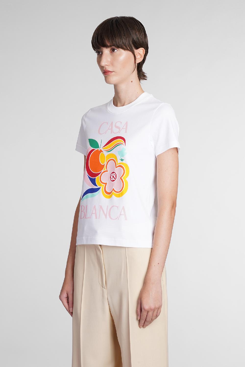Deliberti Casablanca T-shirt in cotone bianco cod. 384569 - Deliberti The Luxury Shopping Promozione