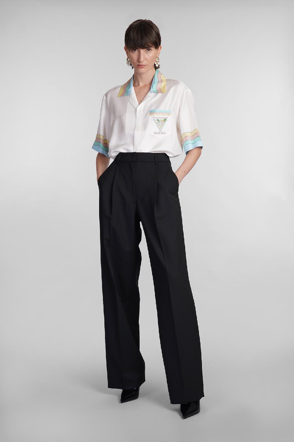 Deliberti Casablanca Camicia in seta bianca cod. 402435 - Deliberti The Luxury Shopping Spedizione Gratuita