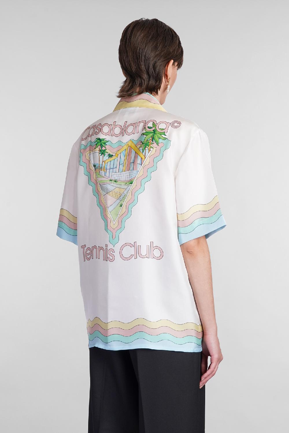 Deliberti Casablanca Camicia in seta bianca cod. 402435 - Deliberti The Luxury Shopping Spedizione Gratuita