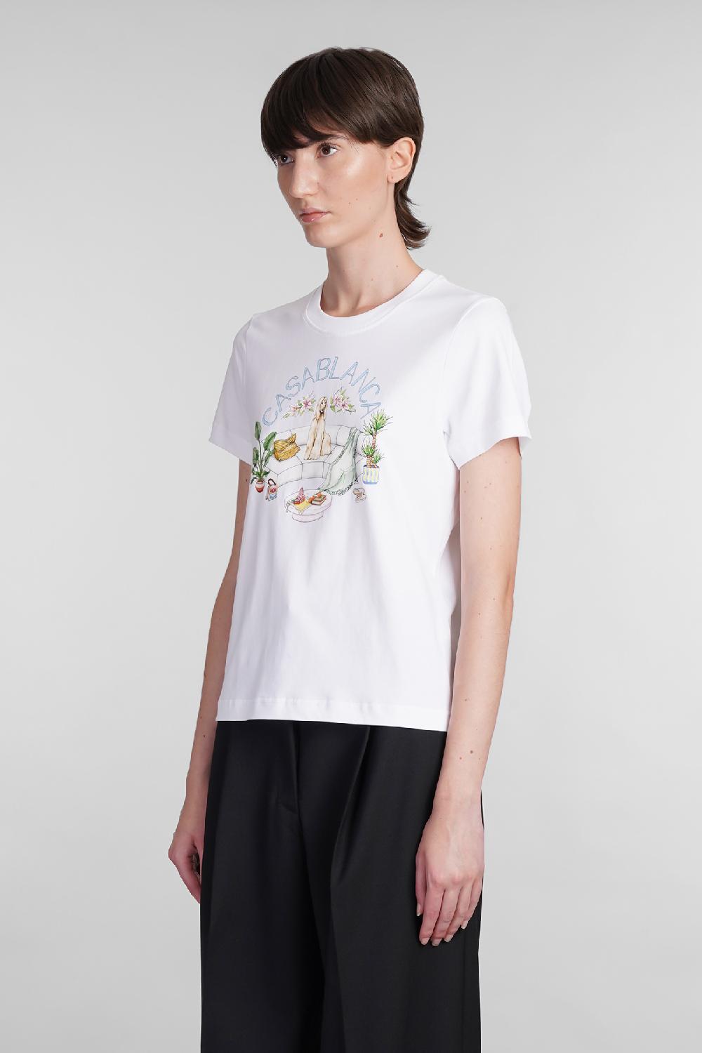 Deliberti Casablanca T-shirt in cotone bianco cod. 402439 - Deliberti The Luxury Shopping Negozi Online