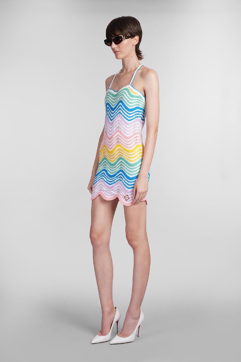 Deliberti Casablanca Abito in cotone multicolor cod. 402441 - Deliberti The Luxury Shopping Consegna Veloce