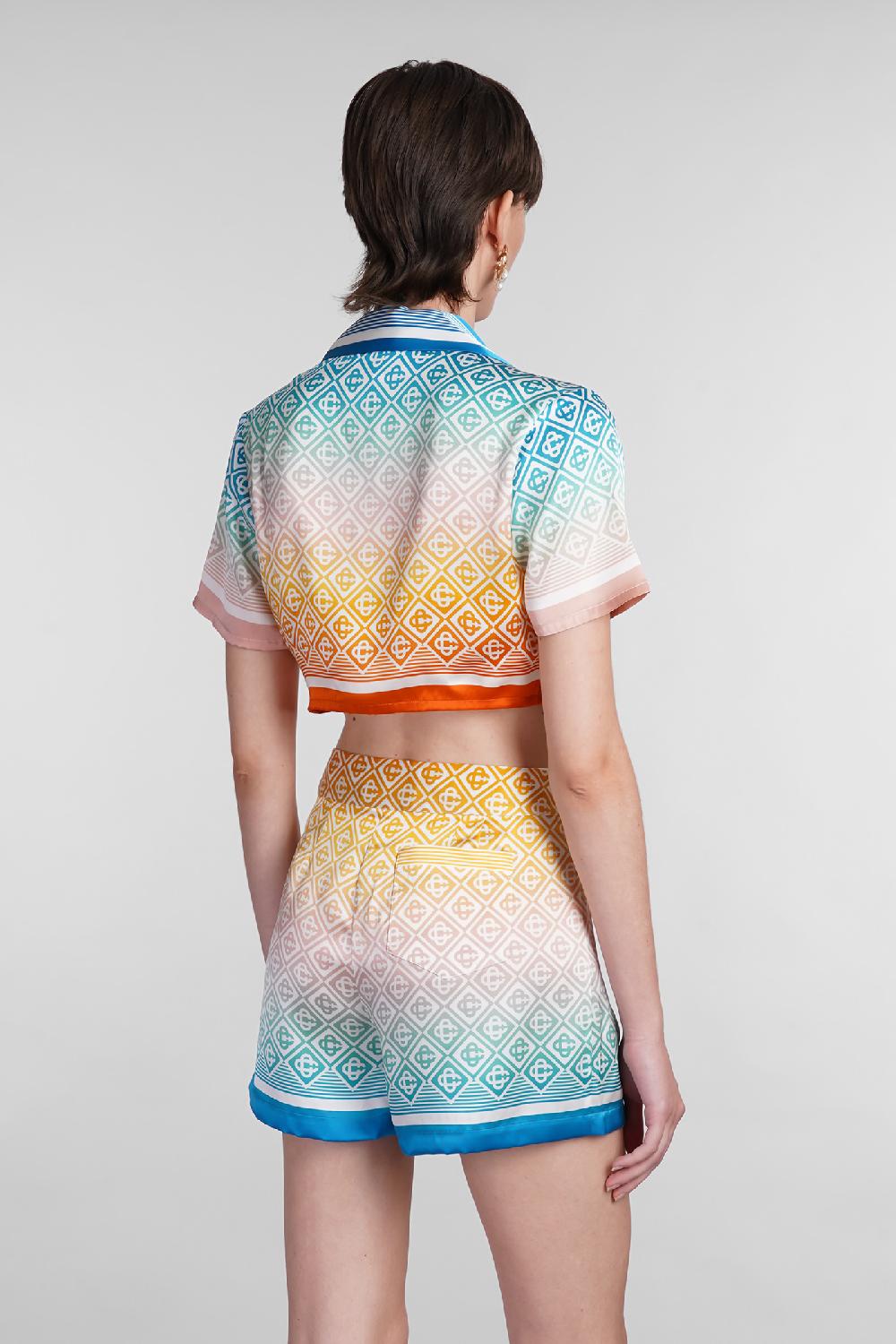 Deliberti Casablanca Camicia in seta multicolor cod. 402443 - Deliberti The Luxury Shopping Fino Al -60%