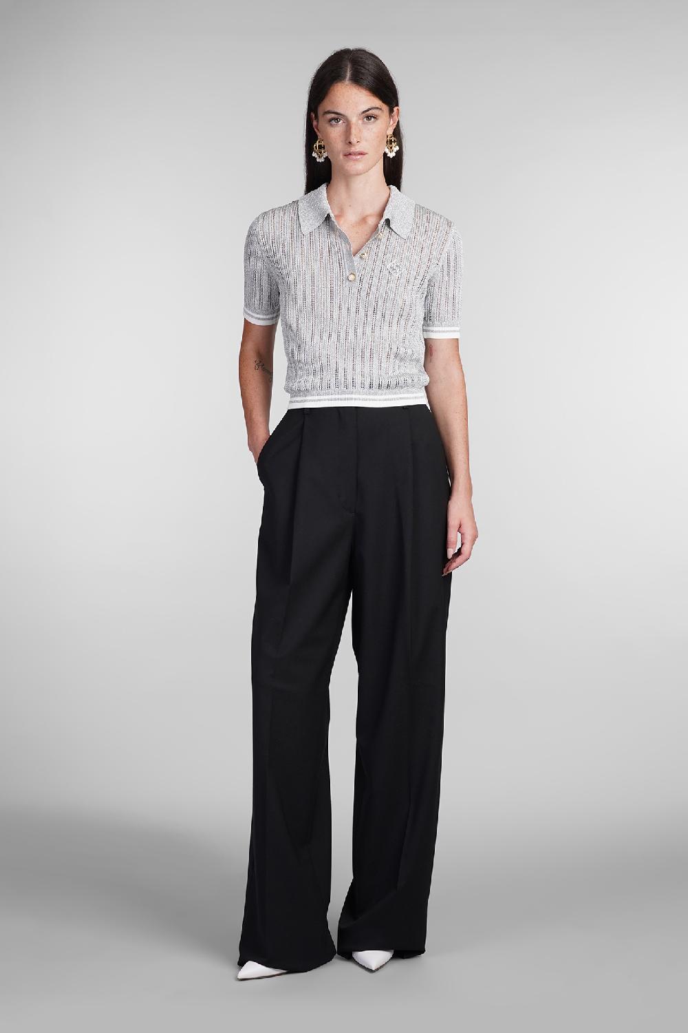 Deliberti Casablanca Polo in viscosa grigia cod. 404113 - Deliberti The Luxury Shopping Sottocosto