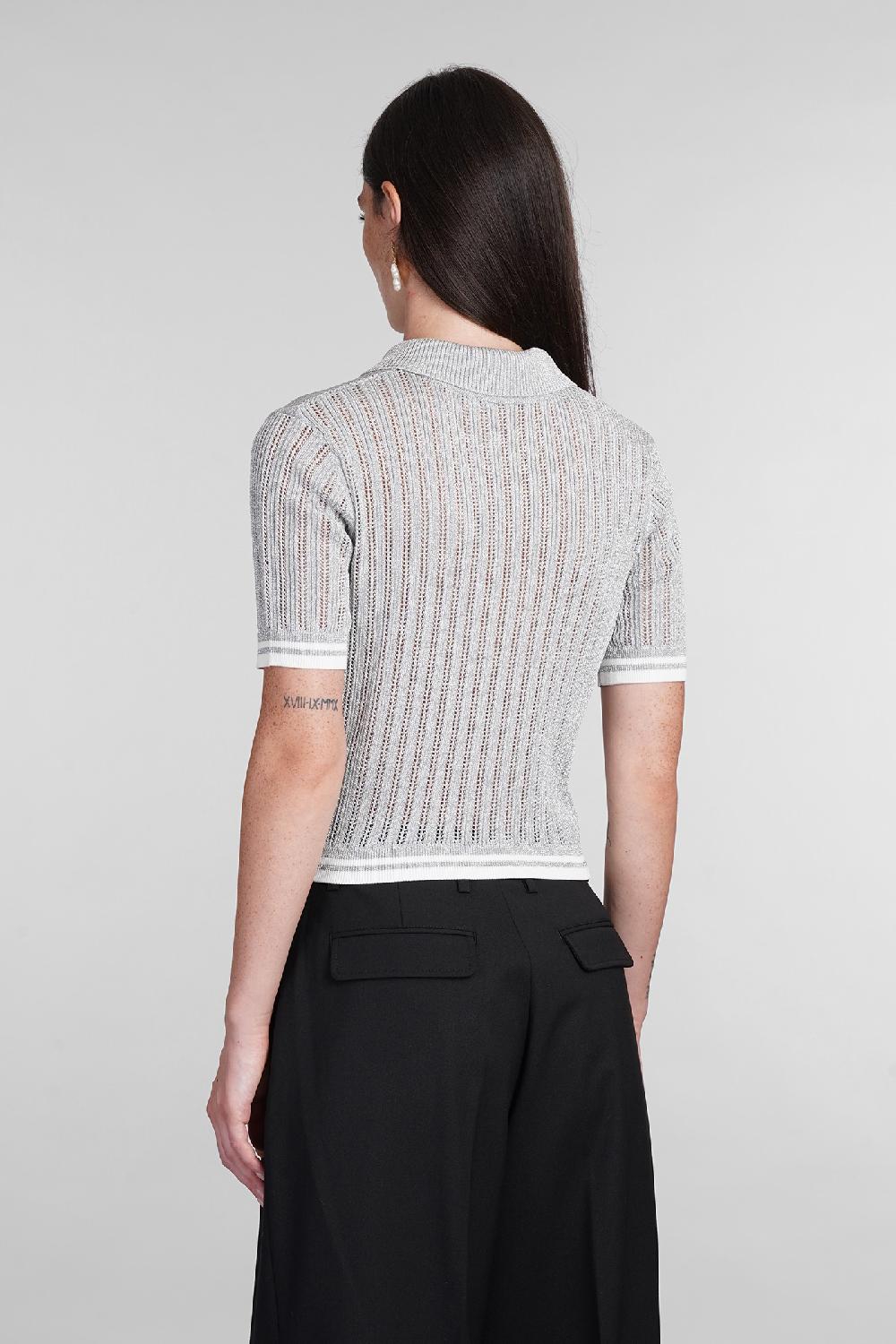 Deliberti Casablanca Polo in viscosa grigia cod. 404113 - Deliberti The Luxury Shopping Sottocosto
