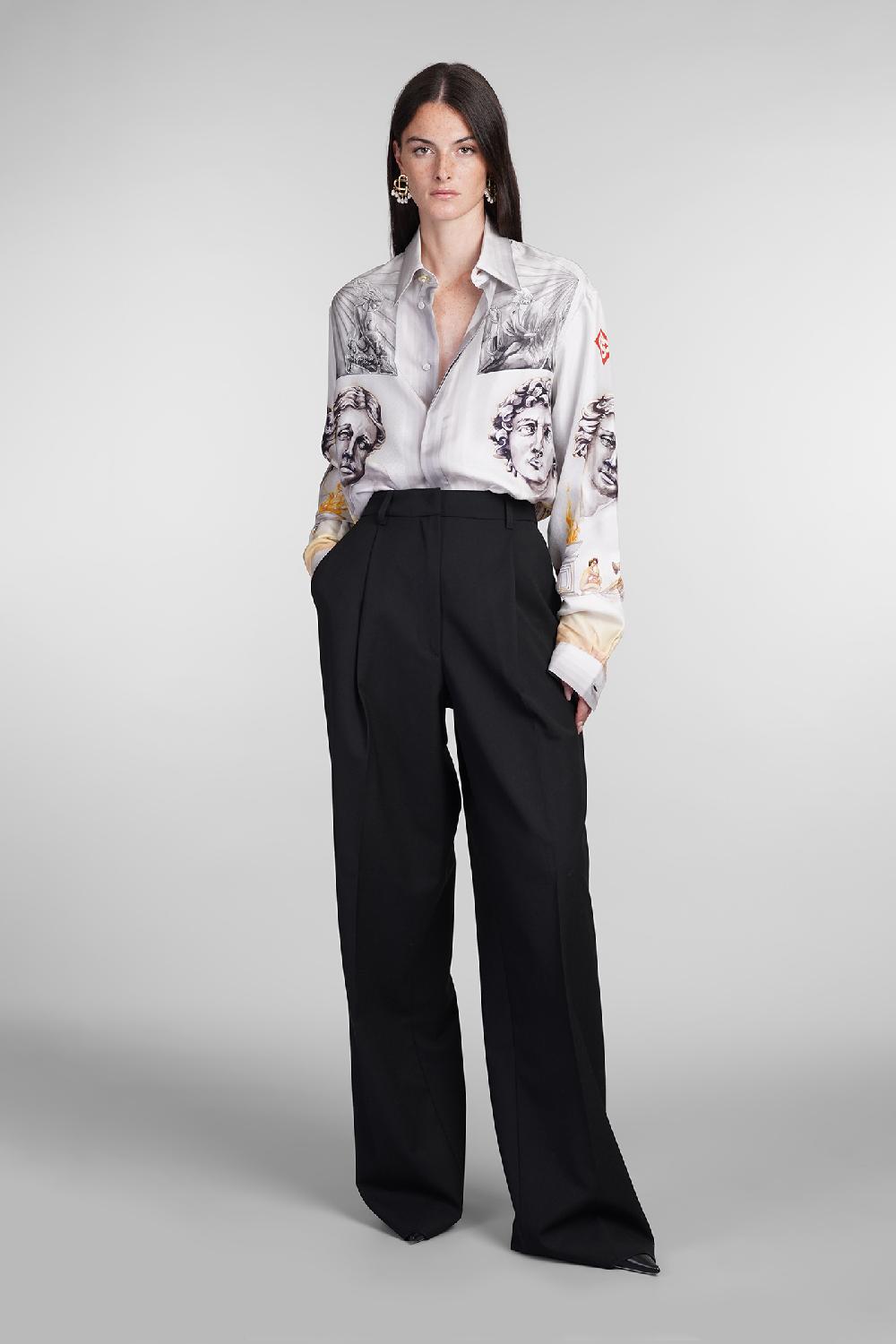 Deliberti Casablanca Camicia in seta grigia cod. 404996 - Deliberti The Luxury Shopping Sconto di tempo limitato