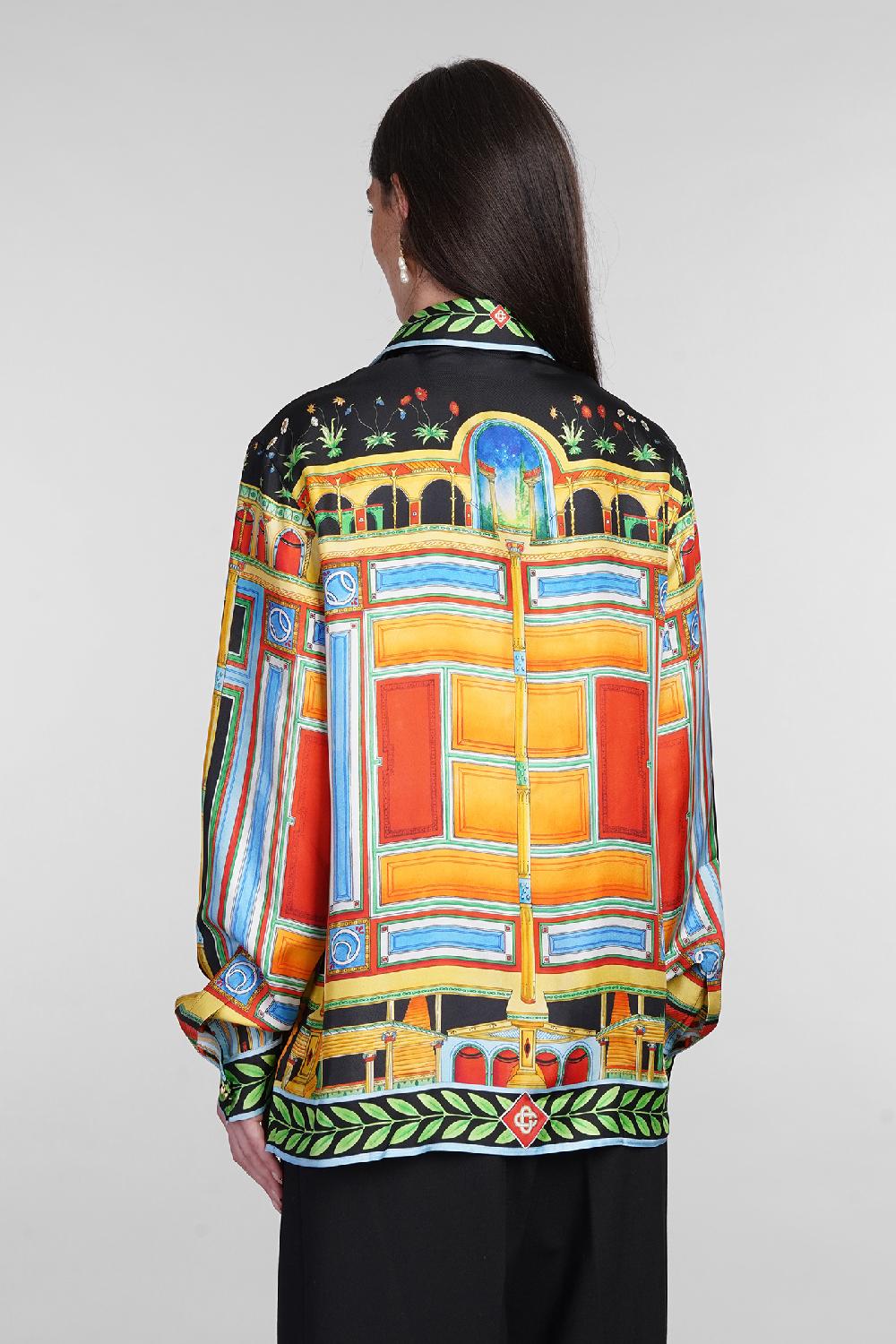 Deliberti Casablanca Camicia in seta multicolor cod. 404997 - Deliberti The Luxury Shopping Presa