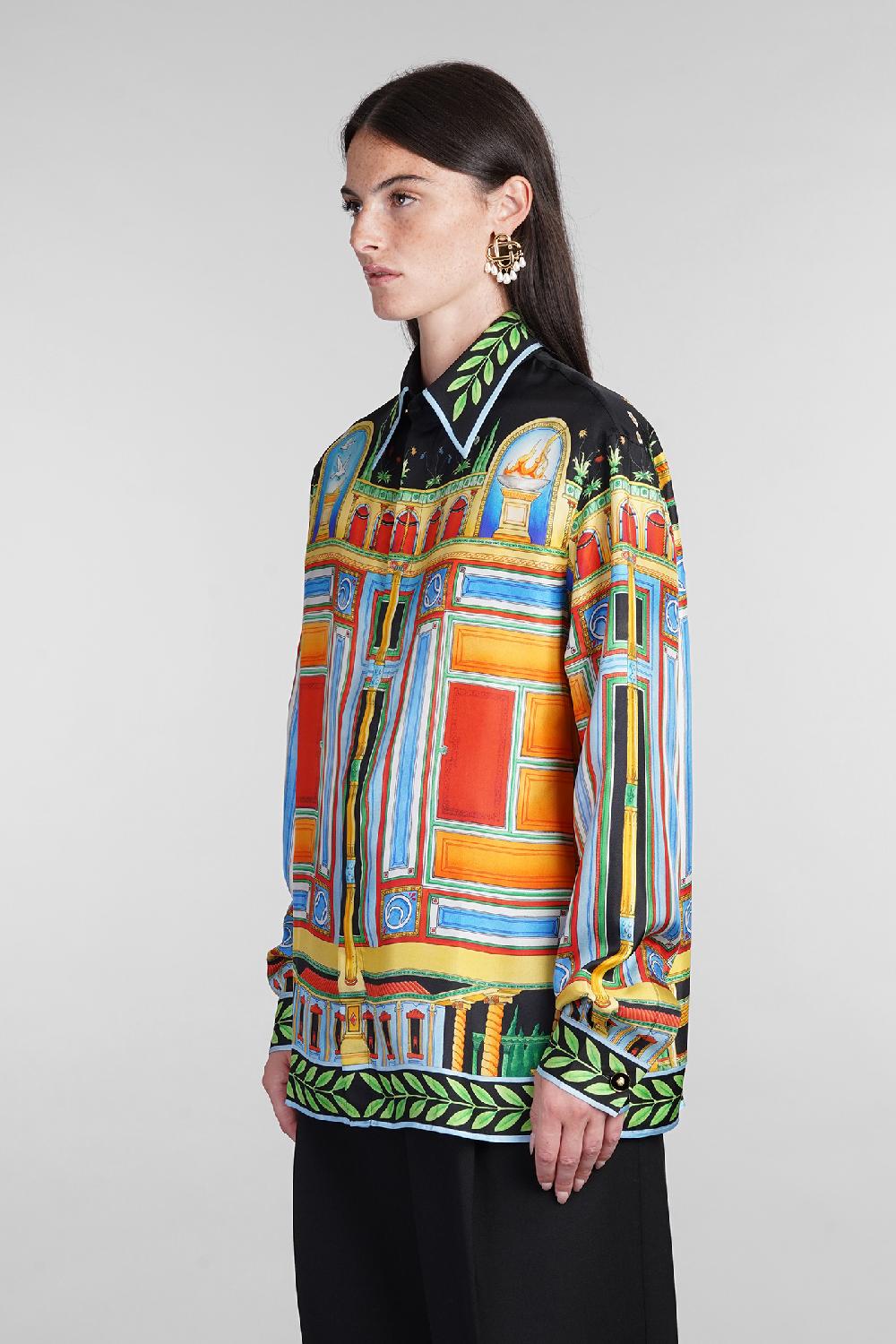 Deliberti Casablanca Camicia in seta multicolor cod. 404997 - Deliberti The Luxury Shopping Presa