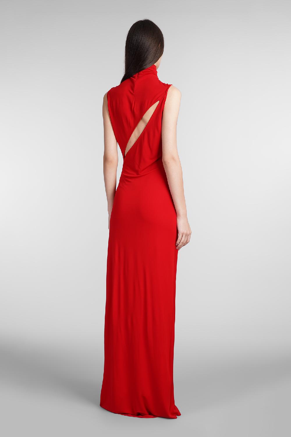 Deliberti Casablanca Abito in viscosa rossa cod. 409062 - Deliberti The Luxury Shopping Sconto