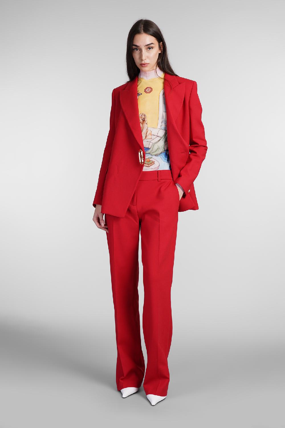 Deliberti Casablanca Blazer in lana rossa cod. 409063 - Deliberti The Luxury Shopping Economico