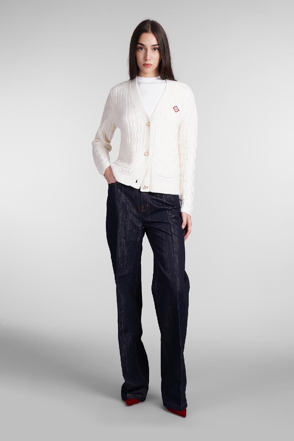 Deliberti Casablanca Cardigan in lana beige cod. 409064 - Deliberti The Luxury Shopping Outlet