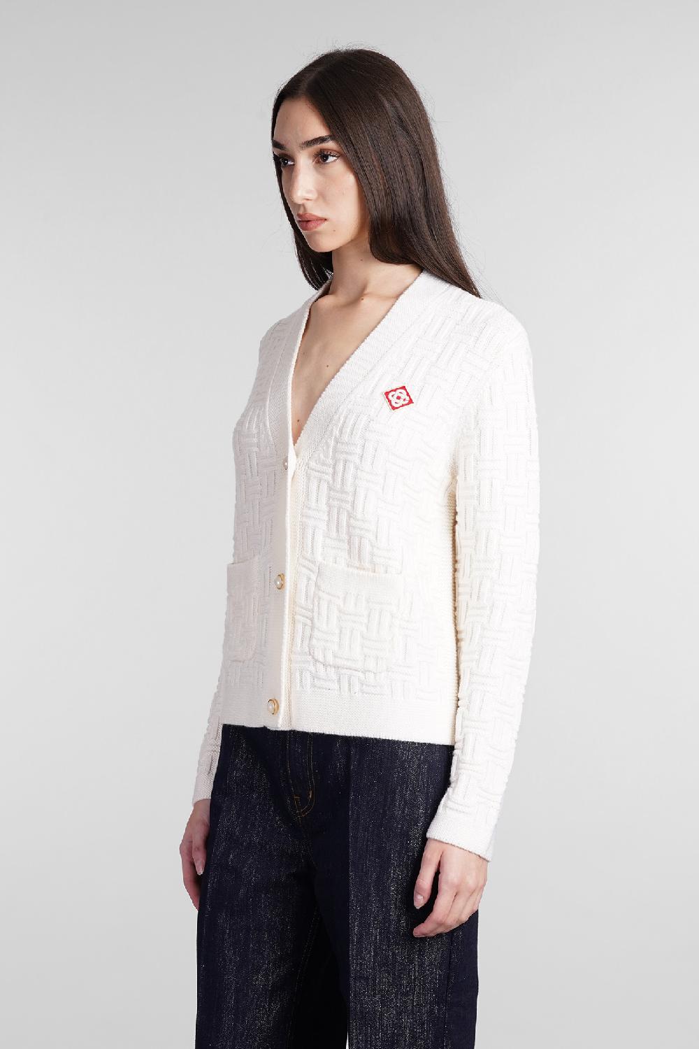 Deliberti Casablanca Cardigan in lana beige cod. 409064 - Deliberti The Luxury Shopping Outlet