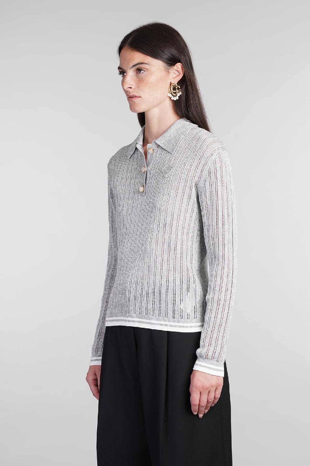 Deliberti Casablanca Polo in viscosa grigia cod. 405000 - Deliberti The Luxury Shopping In Vendita