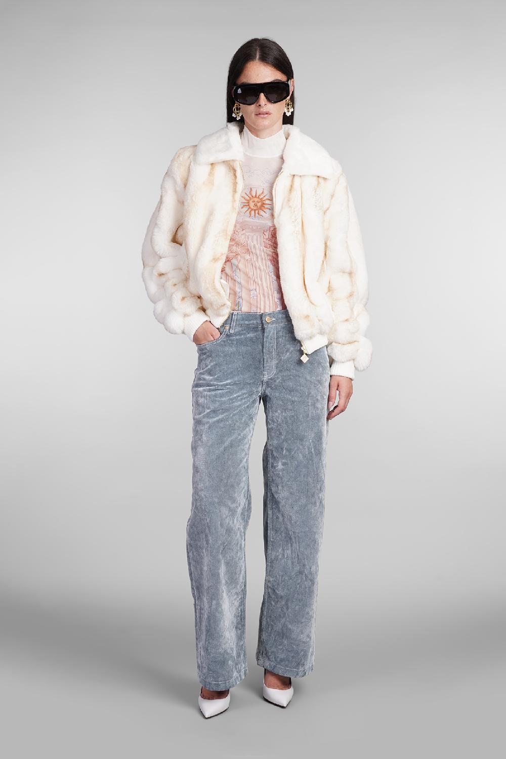 Deliberti Casablanca Pelliccia in poliestere beige cod. 405001 - Deliberti The Luxury Shopping Offerte