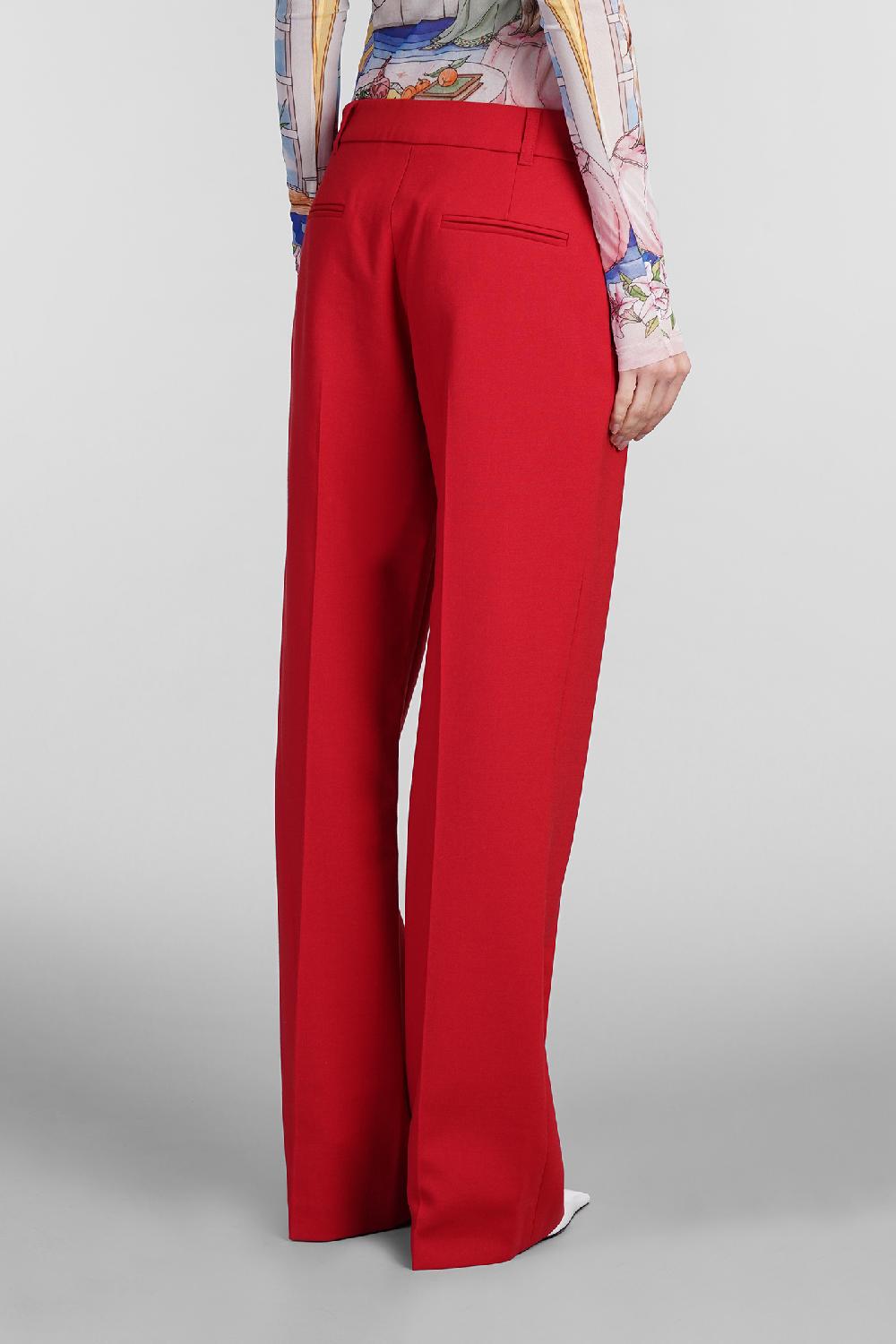 Deliberti Casablanca Pantalone in lana rossa cod. 409066 - Deliberti The Luxury Shopping Hotsell