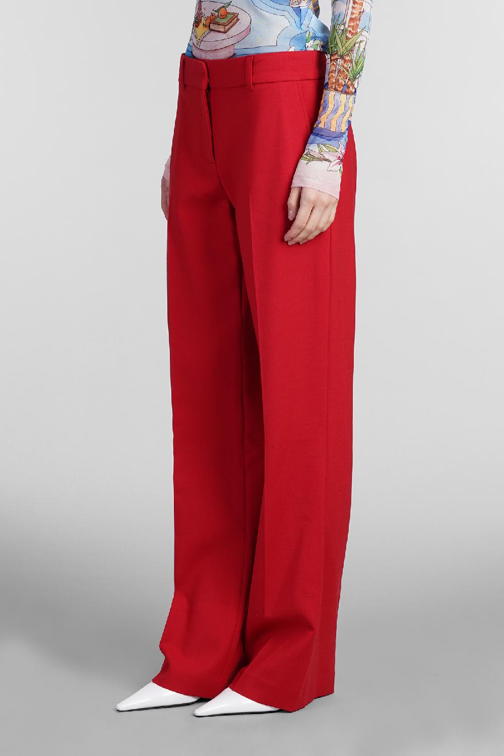 Deliberti Casablanca Pantalone in lana rossa cod. 409066 - Deliberti The Luxury Shopping Hotsell
