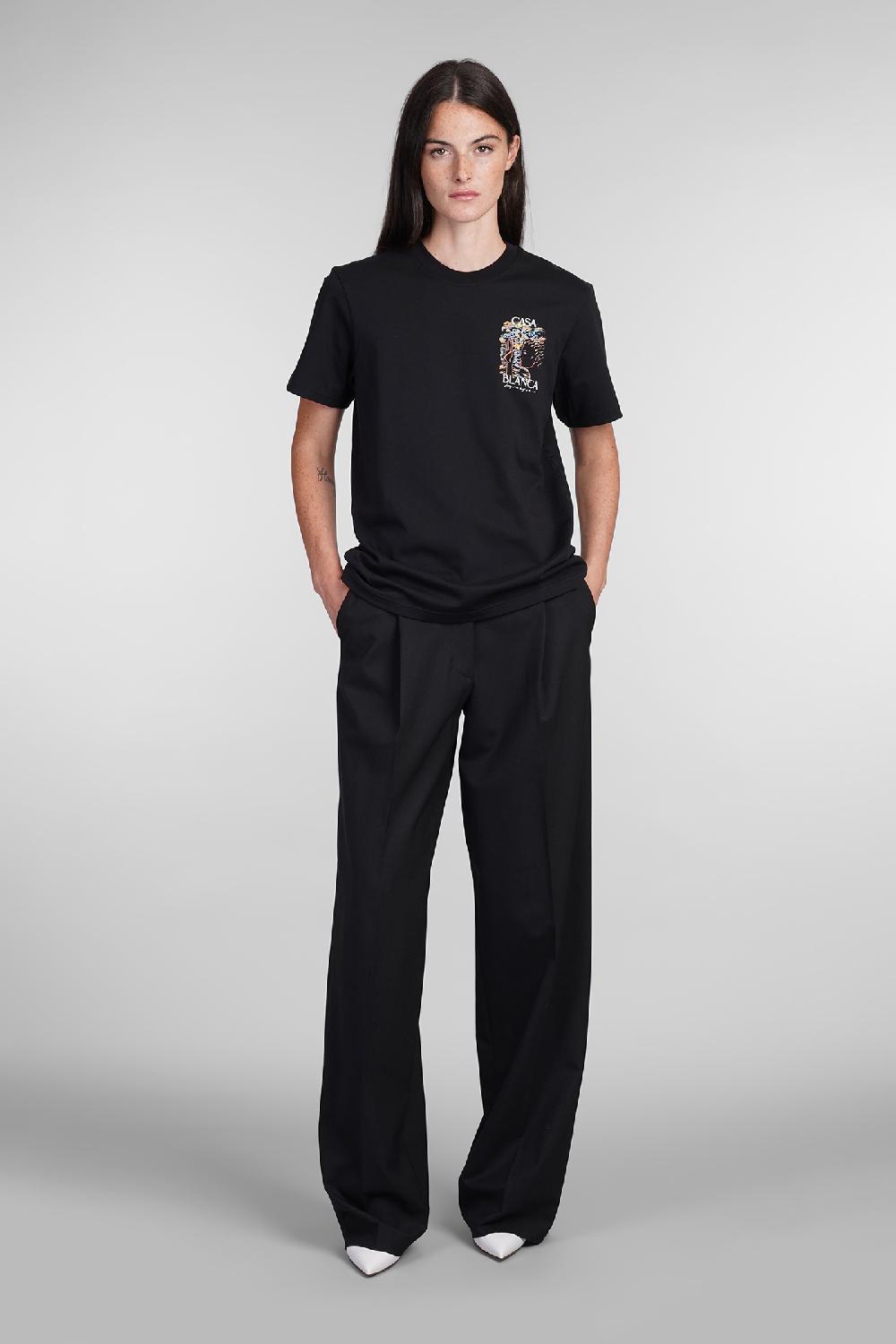 Deliberti Casablanca T-shirt in cotone nero cod. 403115 - Deliberti The Luxury Shopping Vendita Economica
